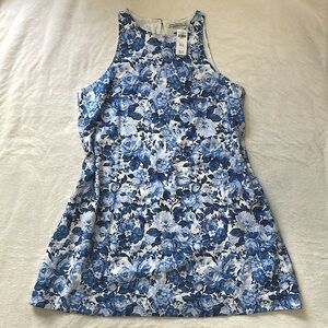 Floral Blue Pattern Abercrombie Mini Dress